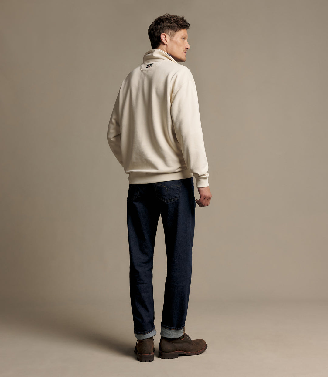 R.M.Williams Classic R.M.W. quarter-zip - Ecru - view 5