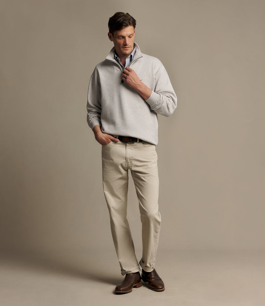R.M.Williams Mulyungarie quarter-zip sweatshirt - Grey Marle - view 2