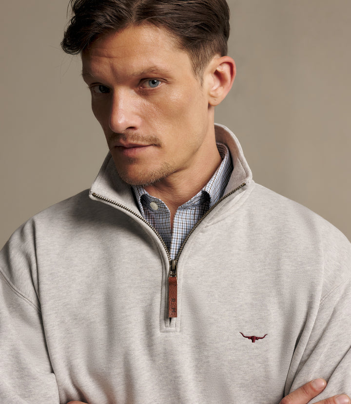 R.M.Williams Mulyungarie quarter-zip sweatshirt - Grey Marle - view 4