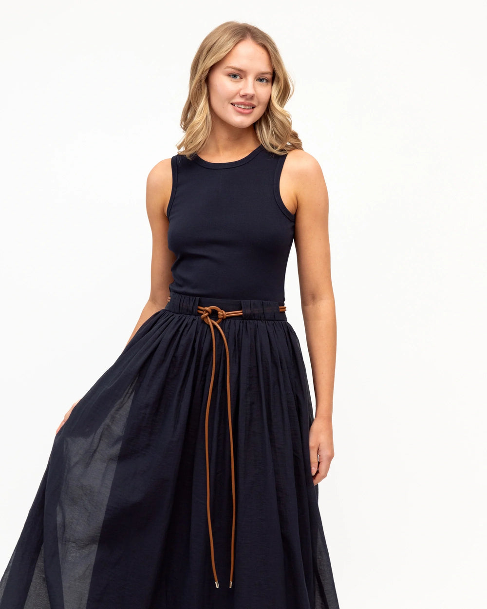 Label of Love Drawstring Maxi Dress - Navy - photo 2 of 4