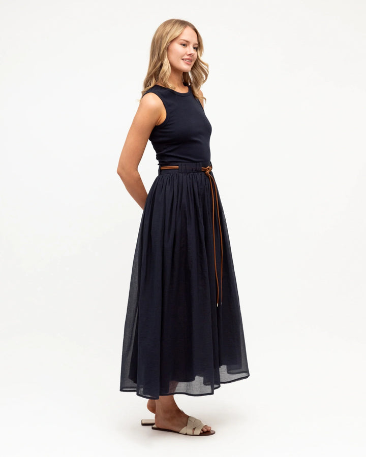 Label of Love Drawstring Maxi Dress - Navy - photo 3 of 4