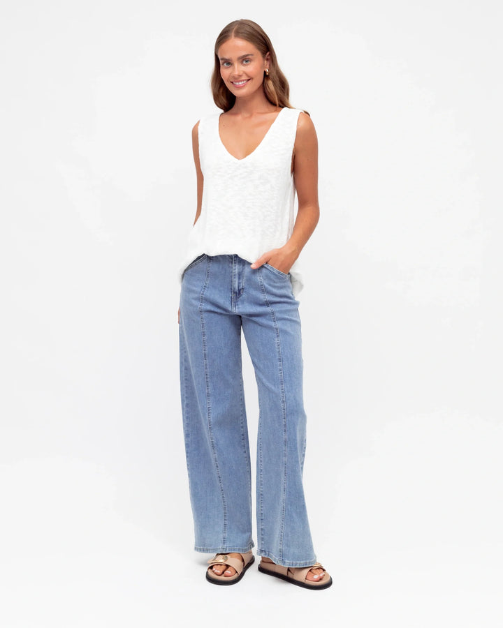 Label of Love Carley Knit Tank - White - photo 2 of 4