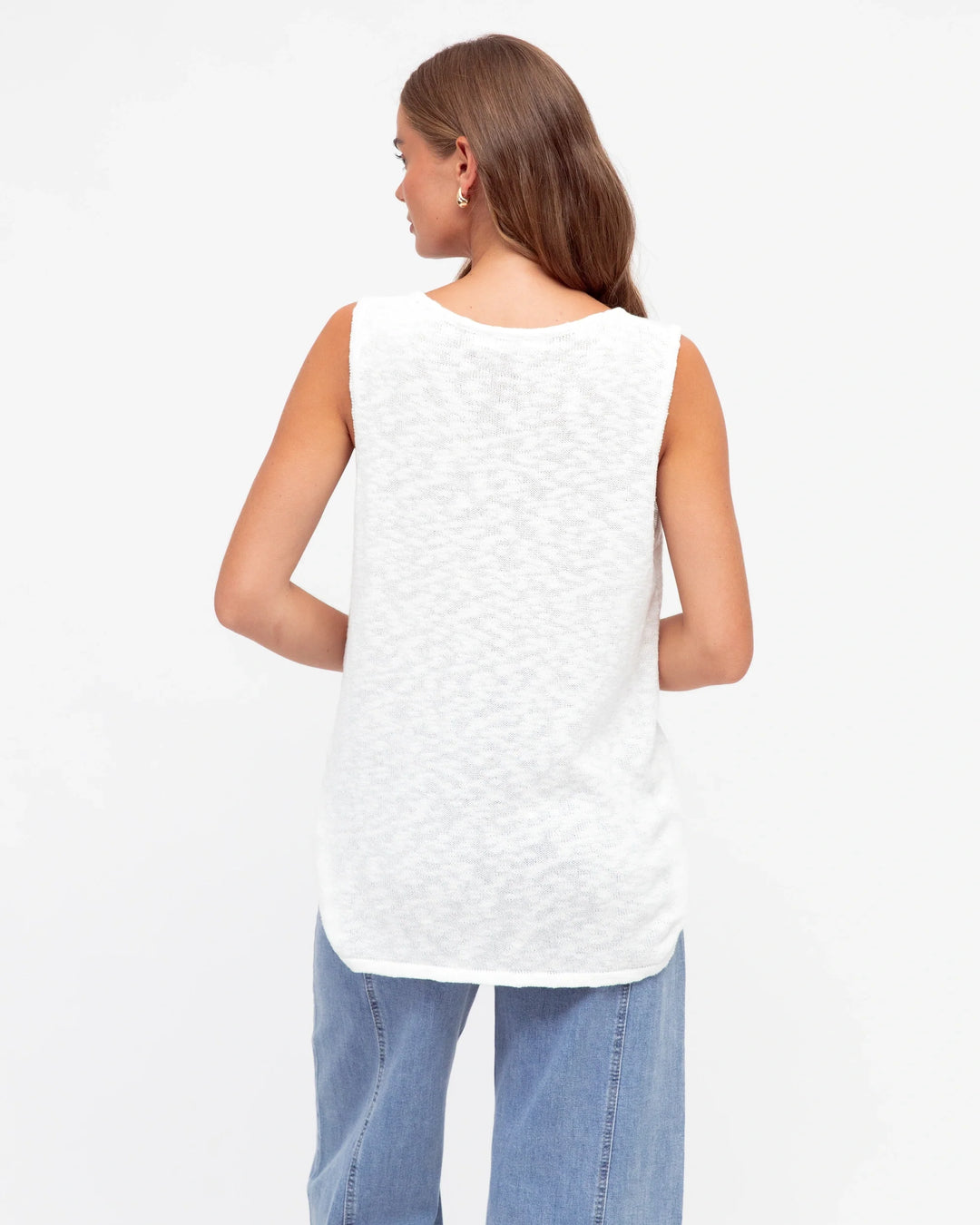 Label of Love Carley Knit Tank - White - photo 4 of 4