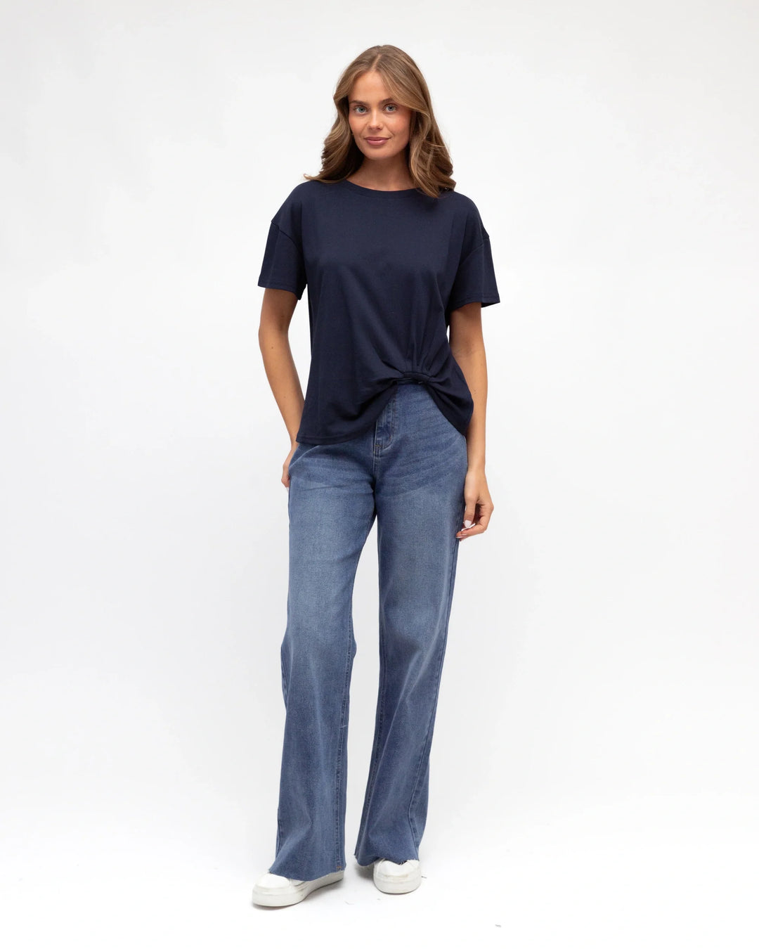 Label of Love Easy Tuck Tee - Navy - photo 1 of 4