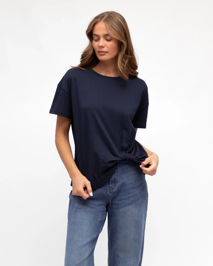 Label of Love Easy Tuck Tee - Navy - photo 2 of 4