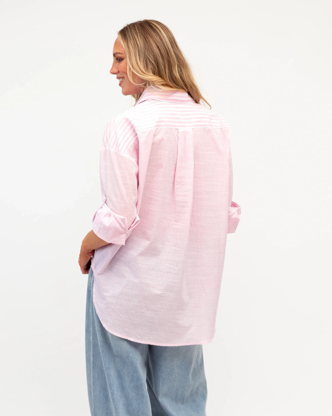Label of Love Mi Amore Embroidered Shirt - Pink Stripe - photo 4 of 4