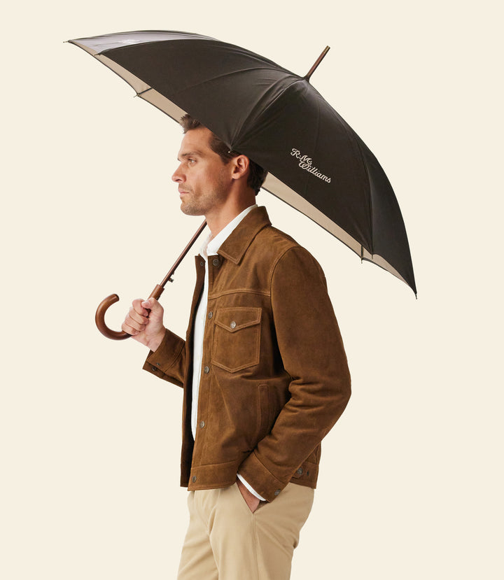 R.M.Williams City Umbrella - Chestnut - view 2