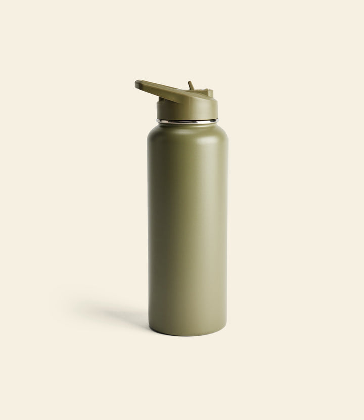 R.M.Williams Straw cap water bottle - Khaki - view 2
