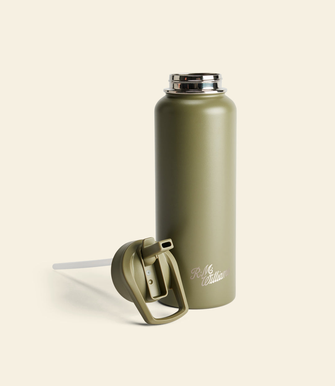 R.M.Williams Straw cap water bottle - Khaki - view 4