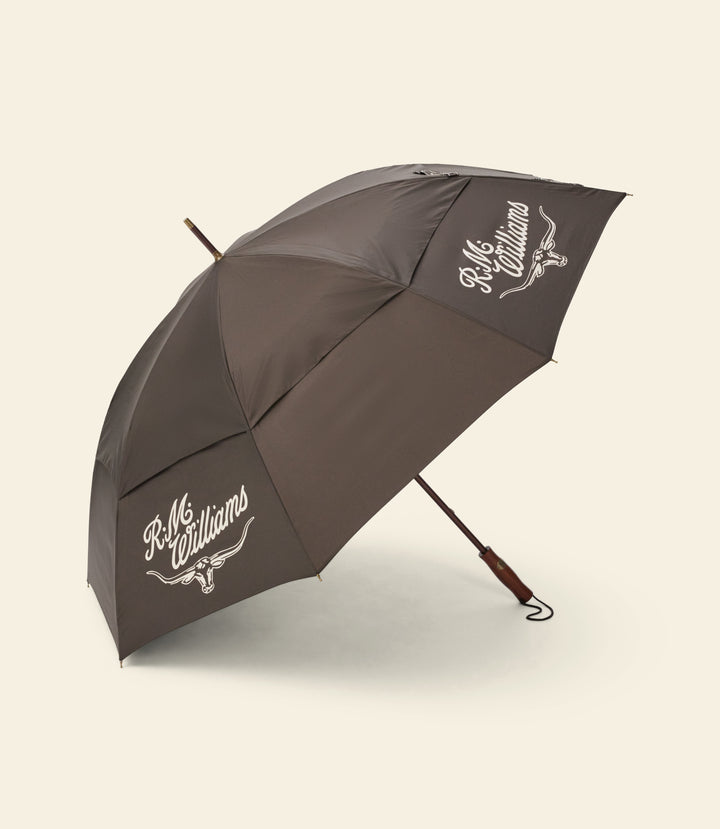 R.M.Williams Golf Umbrella - Chestnut