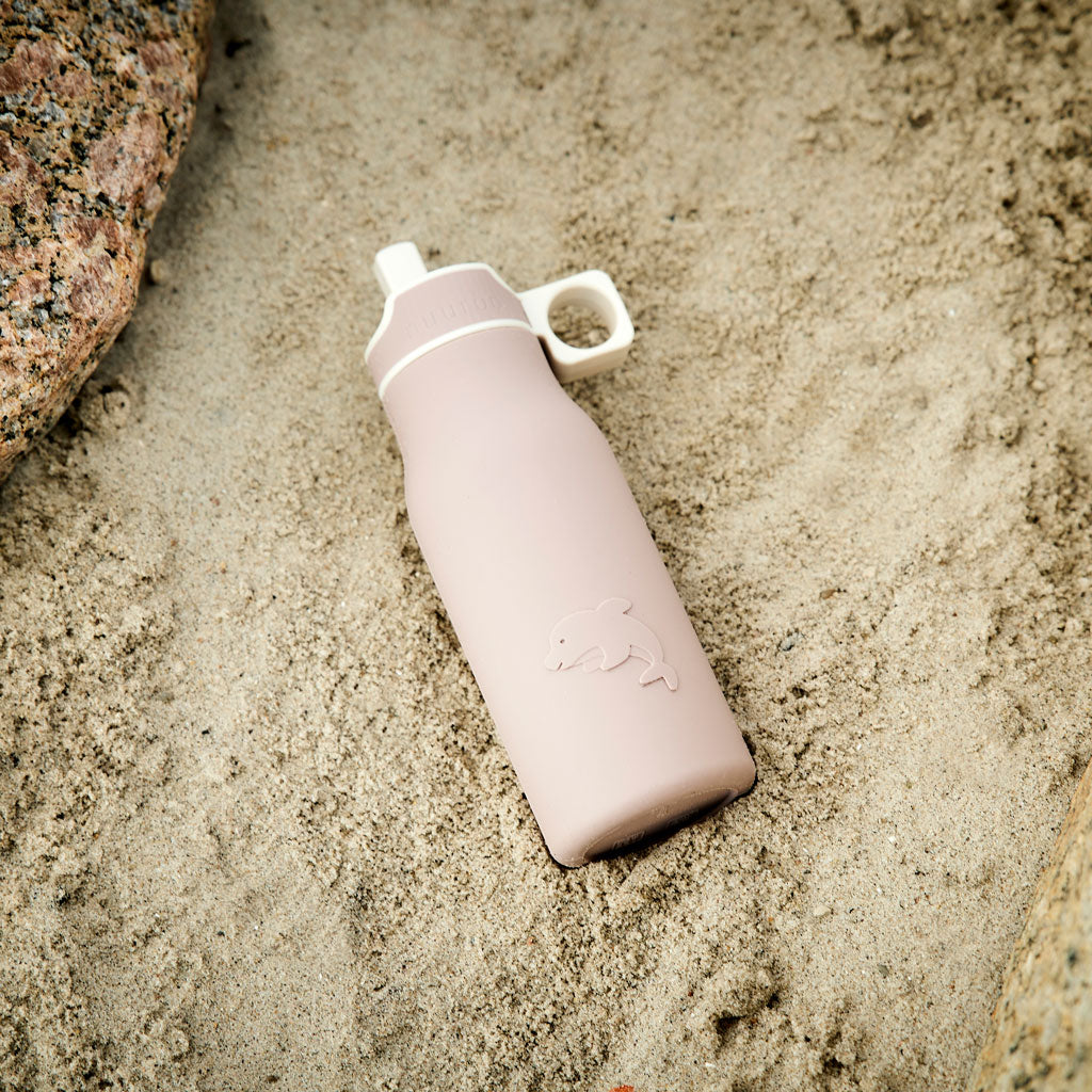 Nuuroo Lau Silicone Drinking Bottle 400 ml in Woodrose - photo 1 of 4