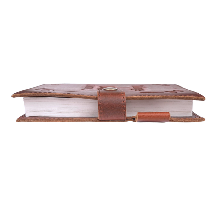 Indepal I Do Believe Tag Lock Leather Journal - Brown - image 2
