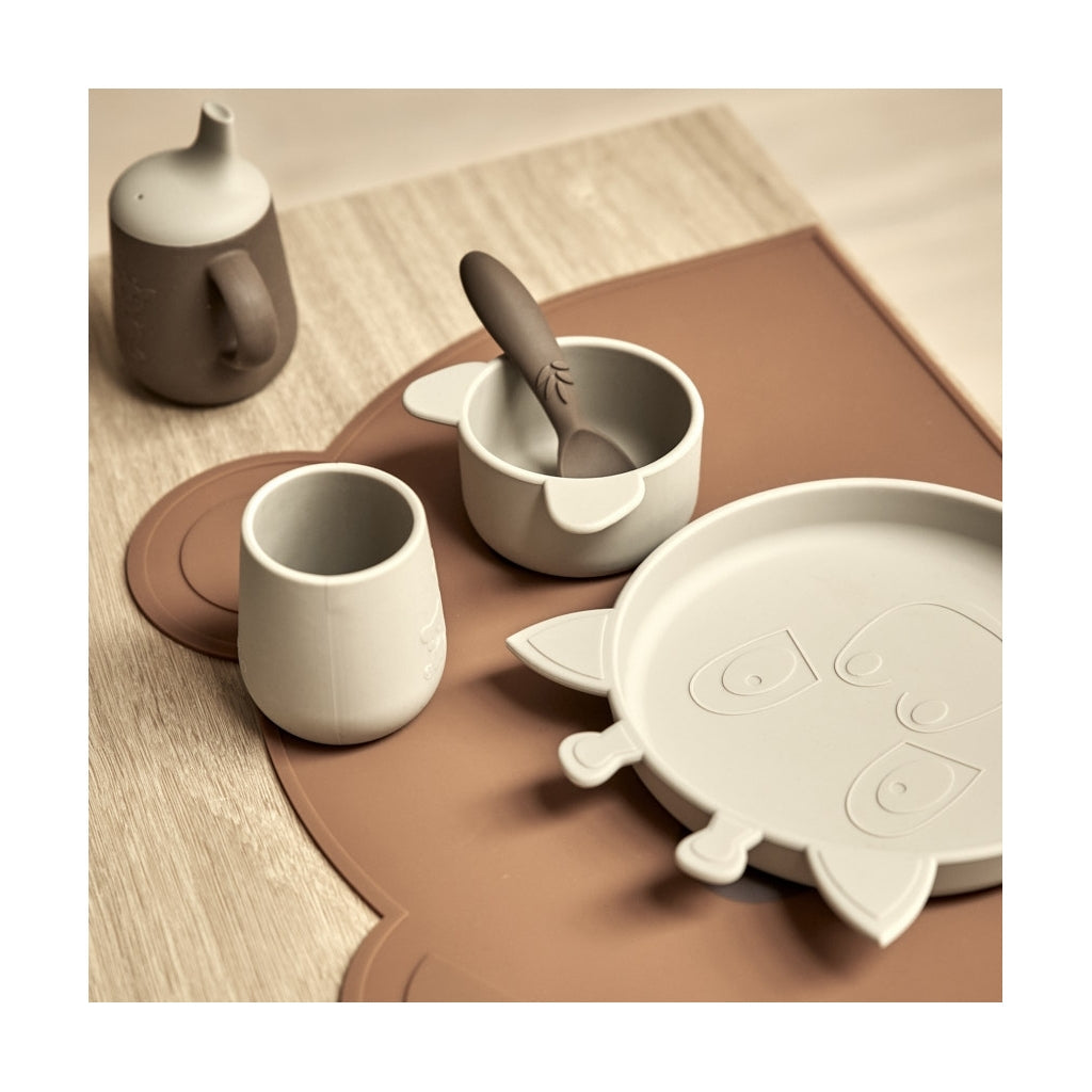 Nuuroo Lykke Silicone Dinner Set 4 Pack in Cobblestone - photo 2 of 3