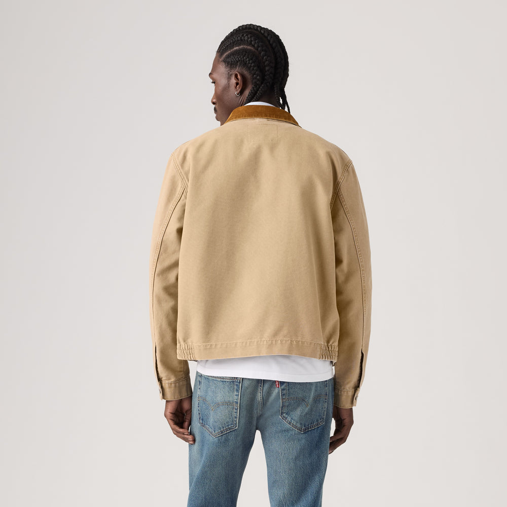 Levi's Castro Full Zip Jacket - Tiger's Eye - back view