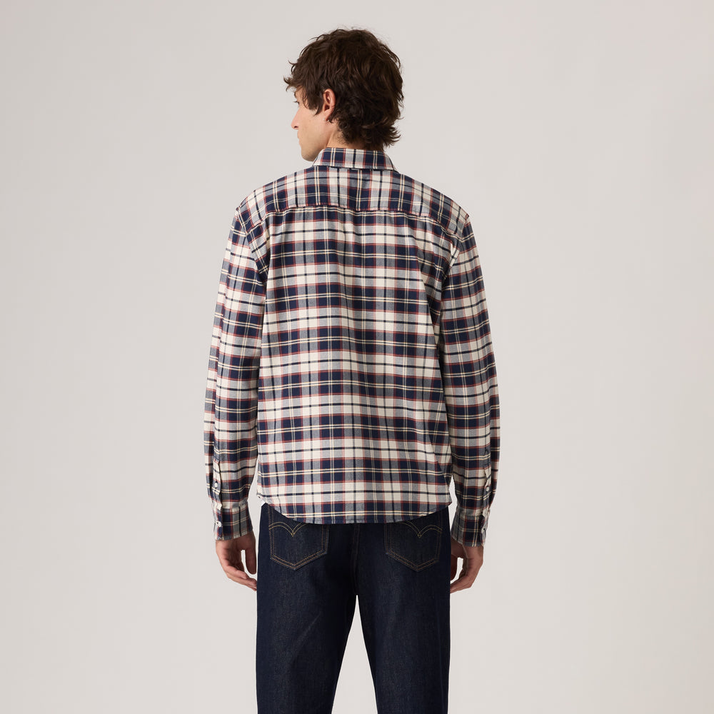 Levi's Authentic Button Down Shirt - Atila Plaid - back view
