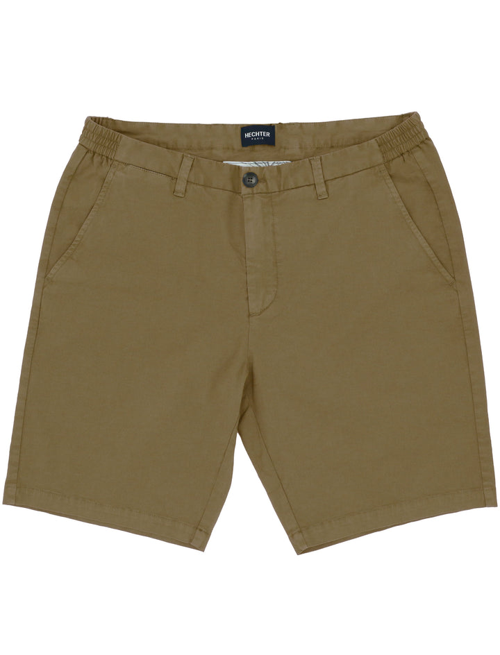 Hechter Paris Bravo Cotton Stretch Chino Shorts - Tan