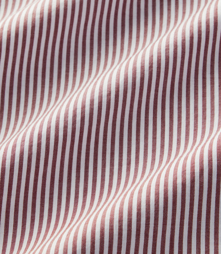 R.M.Williams Sommers Poplin Stripe Shirt - Rust