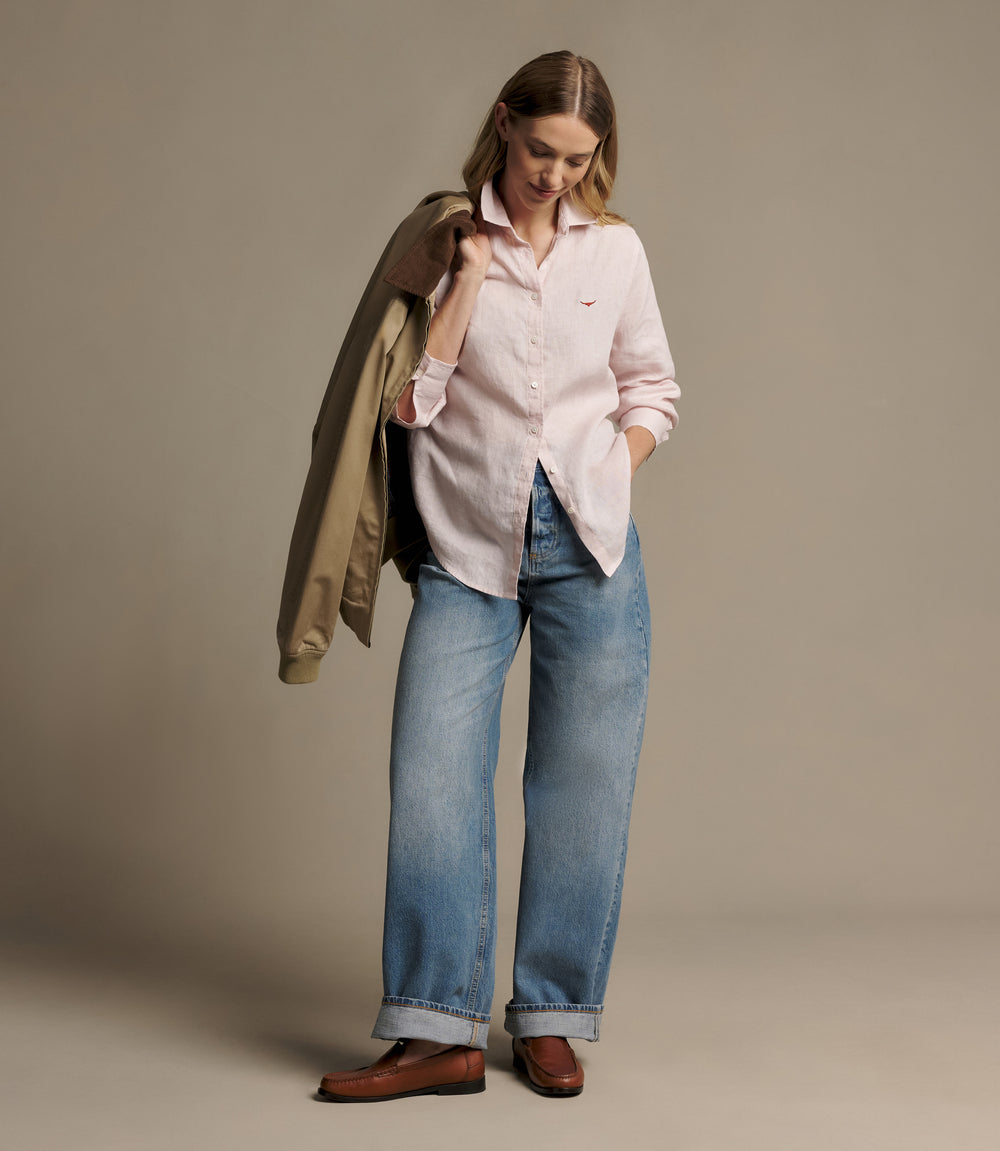 R.M.Williams Olney linen shirt - Pink - view 2