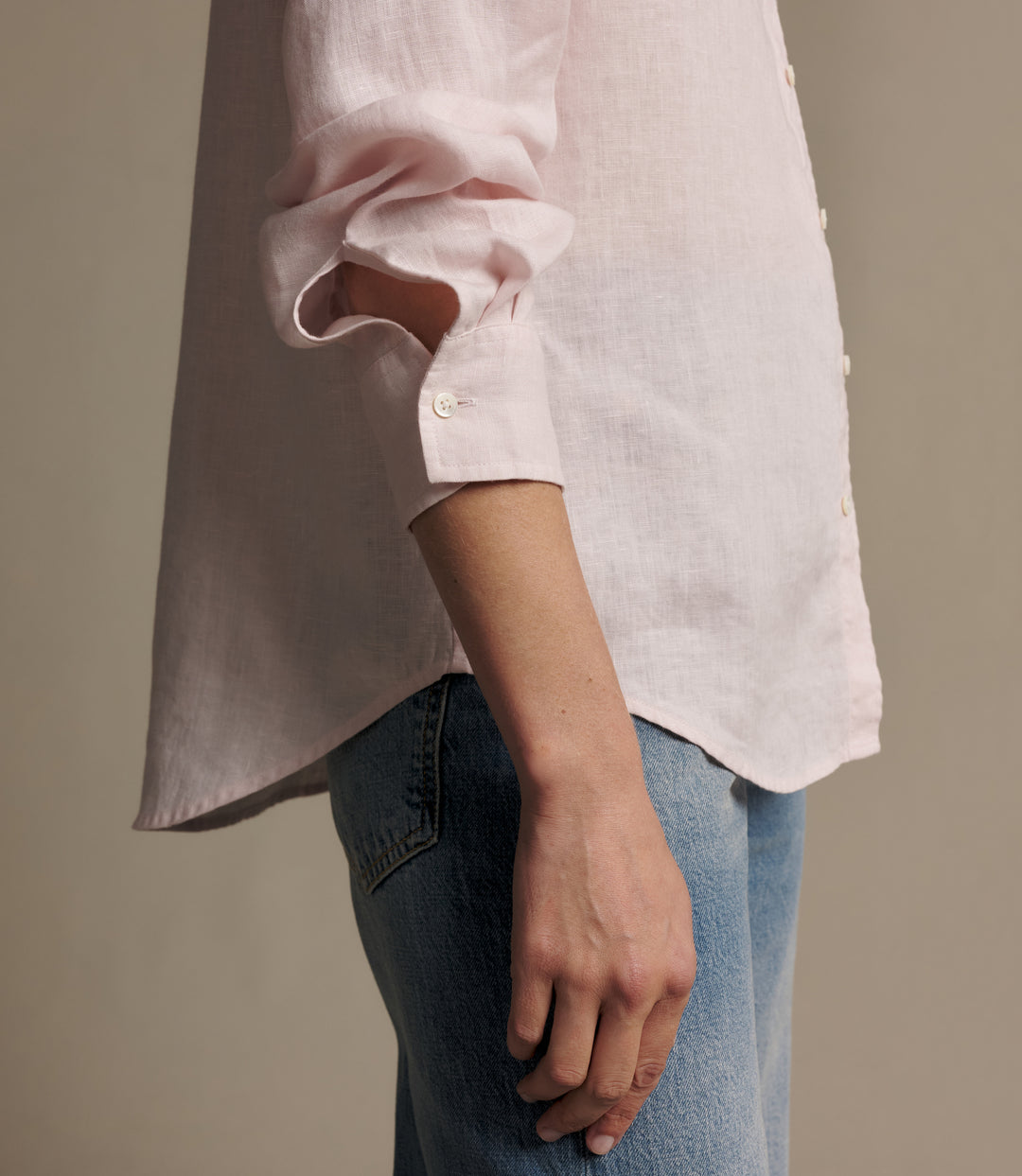 R.M.Williams Olney linen shirt - Pink - view 4