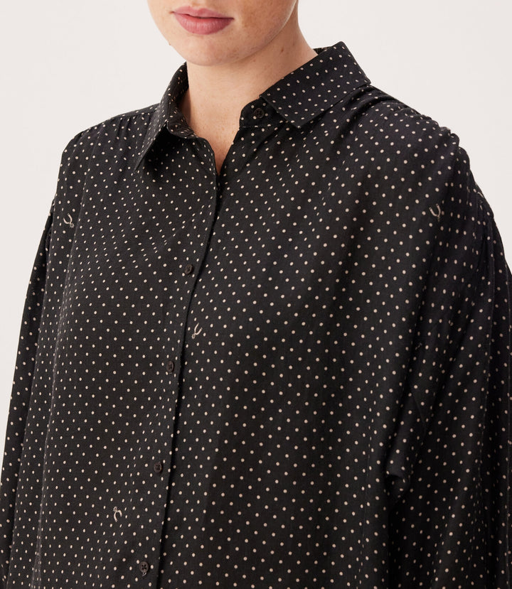 R.M.Williams Paris Printed Linen Shirt - Black Sand - view 3