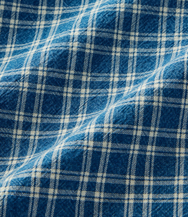 R.M.Williams Regent indigo check shirt - view 6