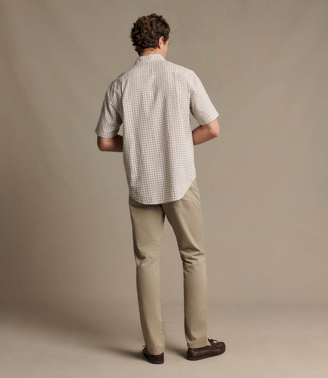 R.M.Williams Johnson check short sleeve shirt - Tan - view 5