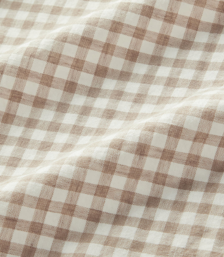 R.M.Williams Johnson check short sleeve shirt - Tan - view 6