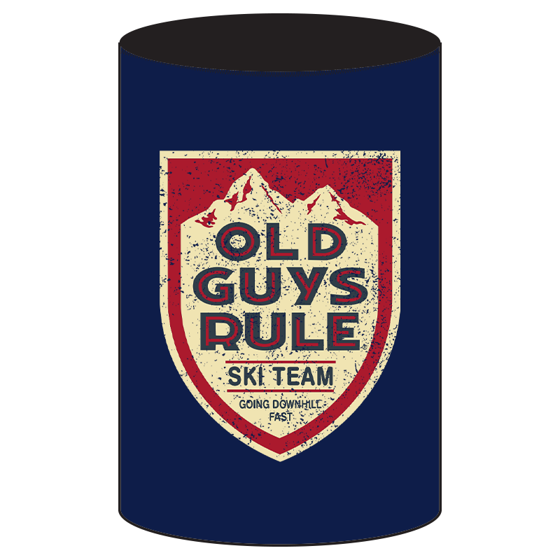 Old Guys Rule Ski Team Stubby Cooler - Navy