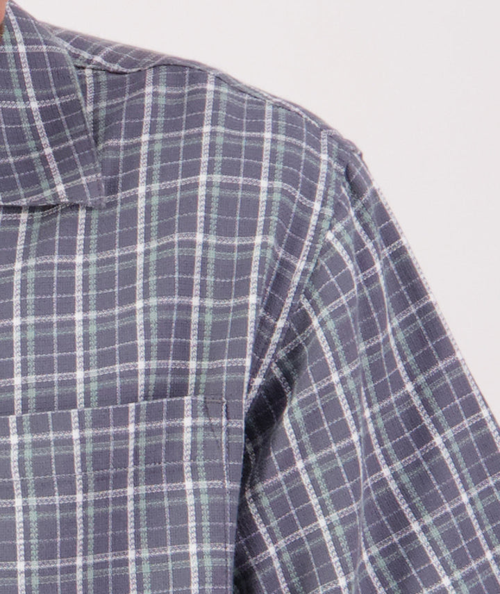 Swanndri Russell Shirt - Shadow/Seafoam Grid