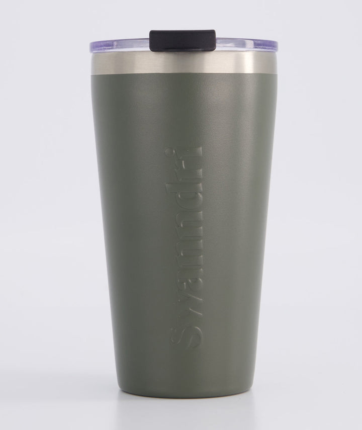 Swanndri Travel Cup 480ml v2 in Dark Olive, front