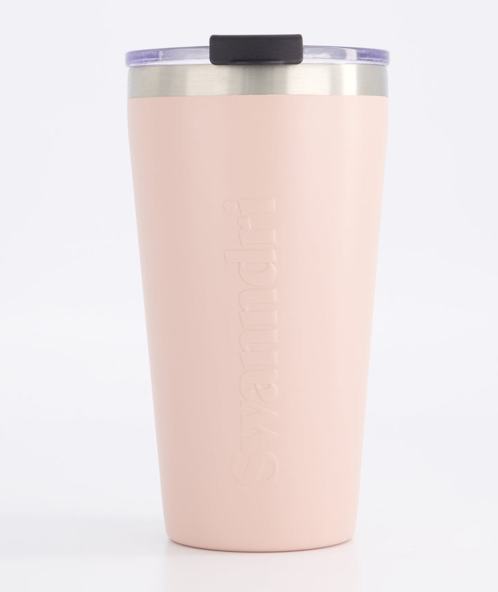 Swanndri Travel Cup 480ml v2 in Pink Salt, front