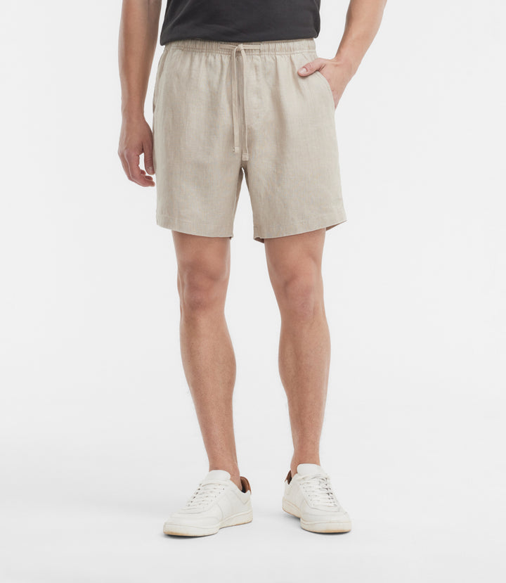 R.M.Williams Rugby linen short - Tan