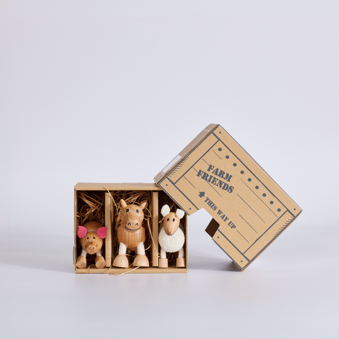 Anamalz Barnfields Mini Crate: Farm Friends, wooden toy by Anamalz – photo 1 of 4