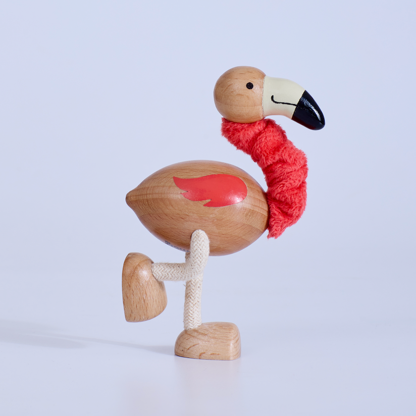 Anamalz Coral Bay Flamingo, wooden toy by Anamalz – photo 4 of 4
