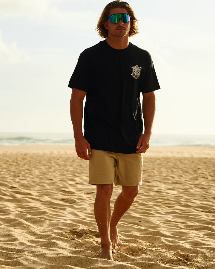 The Mad Hueys Stranded 18" Chino Short in Taupe - product photo 2