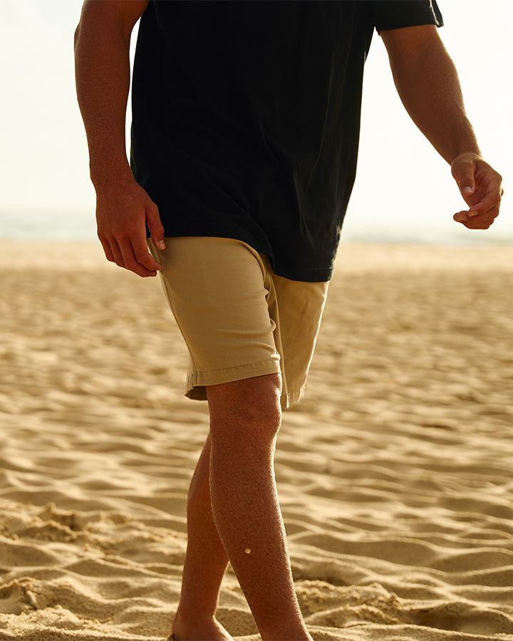 The Mad Hueys Stranded 18" Chino Short in Taupe - product photo 9