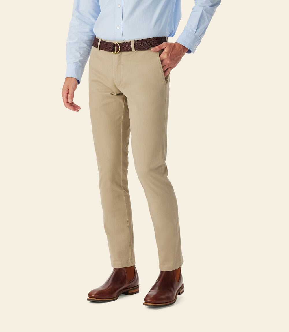 R.M.Williams Coolac Stretch Cotton Chino - Buckskin - view 2