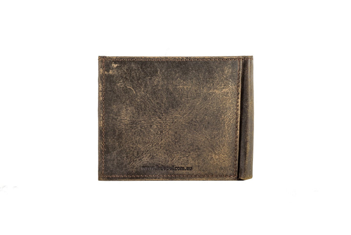 Indepal Slot Leather Wallet - Crazy Horse Brown - image 1