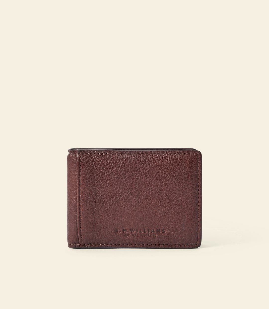 R.M.Williams Farrier bifold with money clip - Whiskey