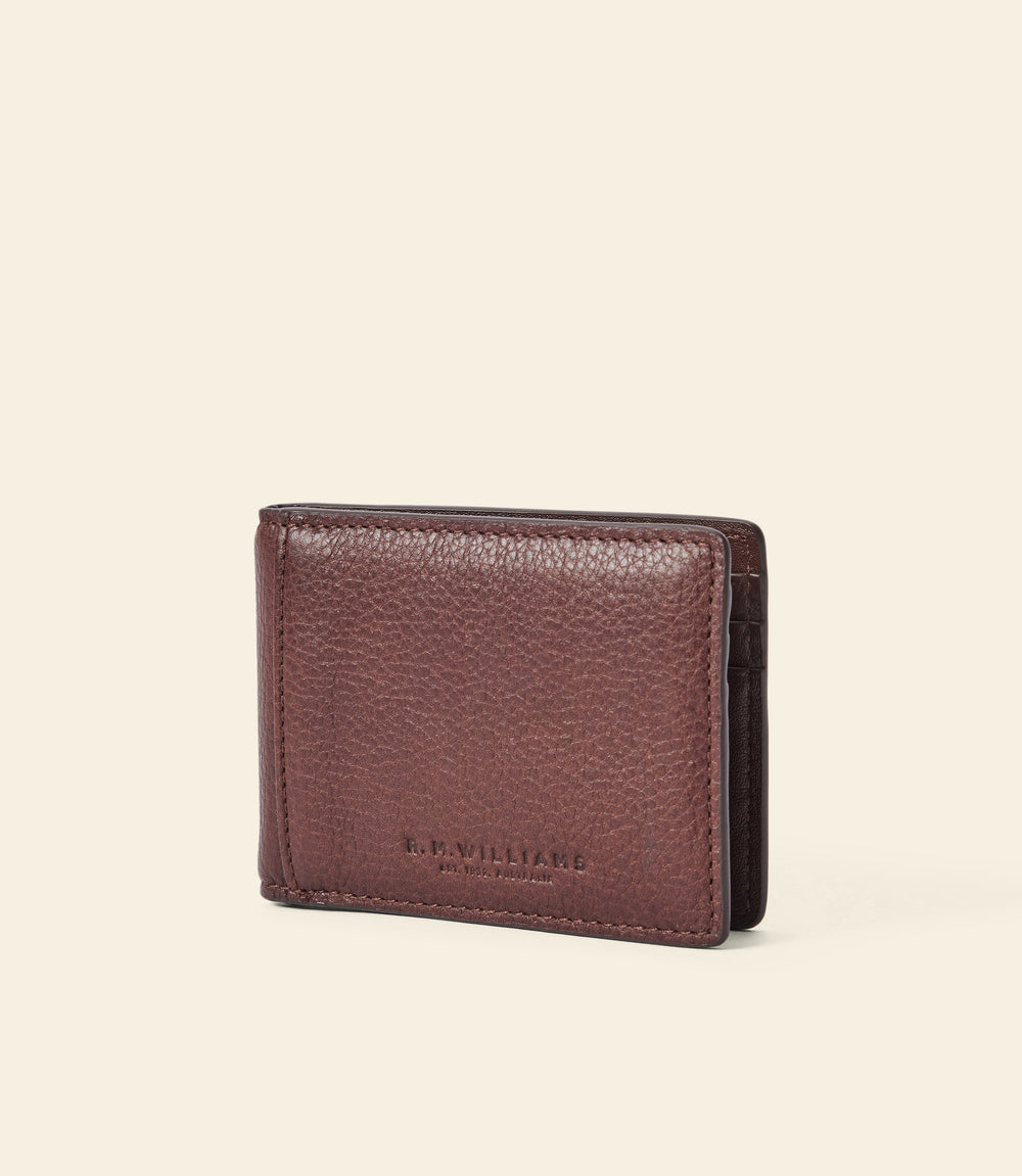 R.M.Williams Farrier bifold with money clip - Whiskey