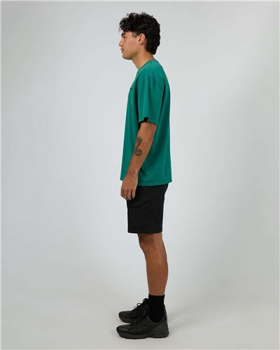 St Goliath Essential Script Tee - Tide Green