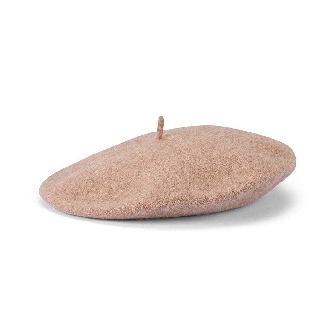 Avenel AMELIE - 100% WOOL BERET (11") in CAMEL