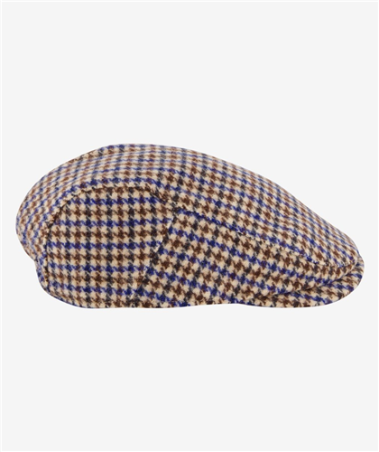 Swanndri - Bristol Flat Cap- Cobalt Houndstooth