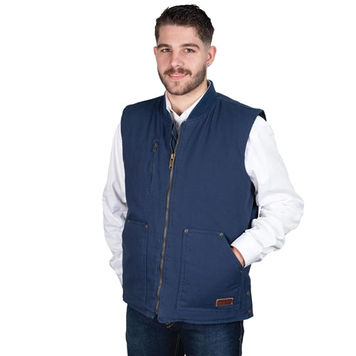 Just Country Diamantina Vest - Navy - UNISEX