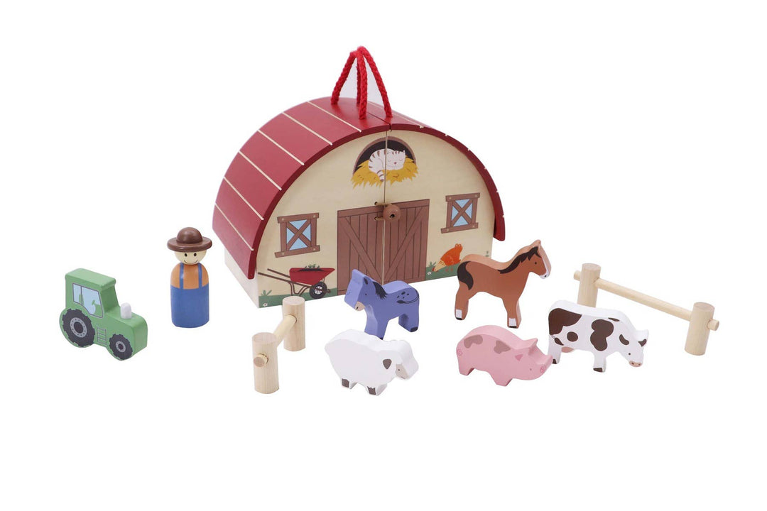 ToysLink Wooden Farm Playset