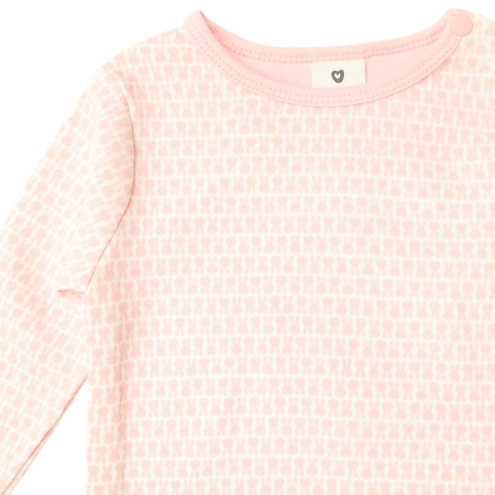 Korango - Top with Bunny Print - Pink