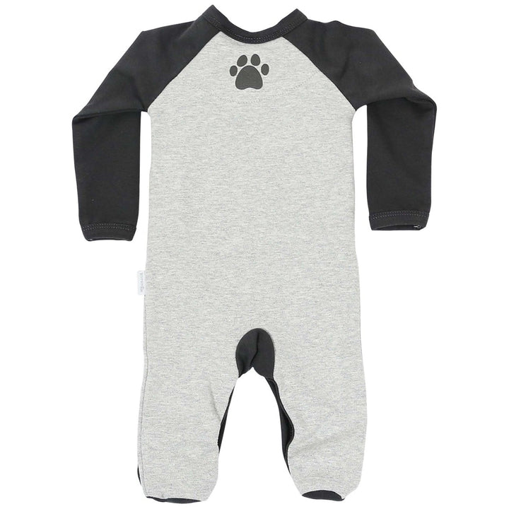 Korango - Mr Fox Long Sleeve Romper - Charcoal