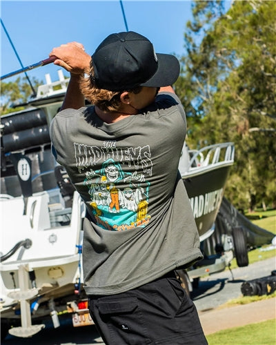 The Mad Hueys Bogeyman | SS Tee - Charcoal