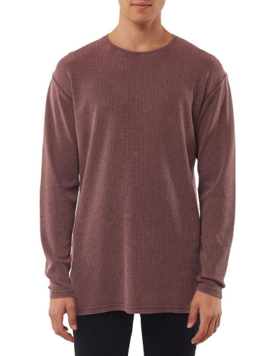 Silent Theory Acid Waffle L/S Tee - Vino