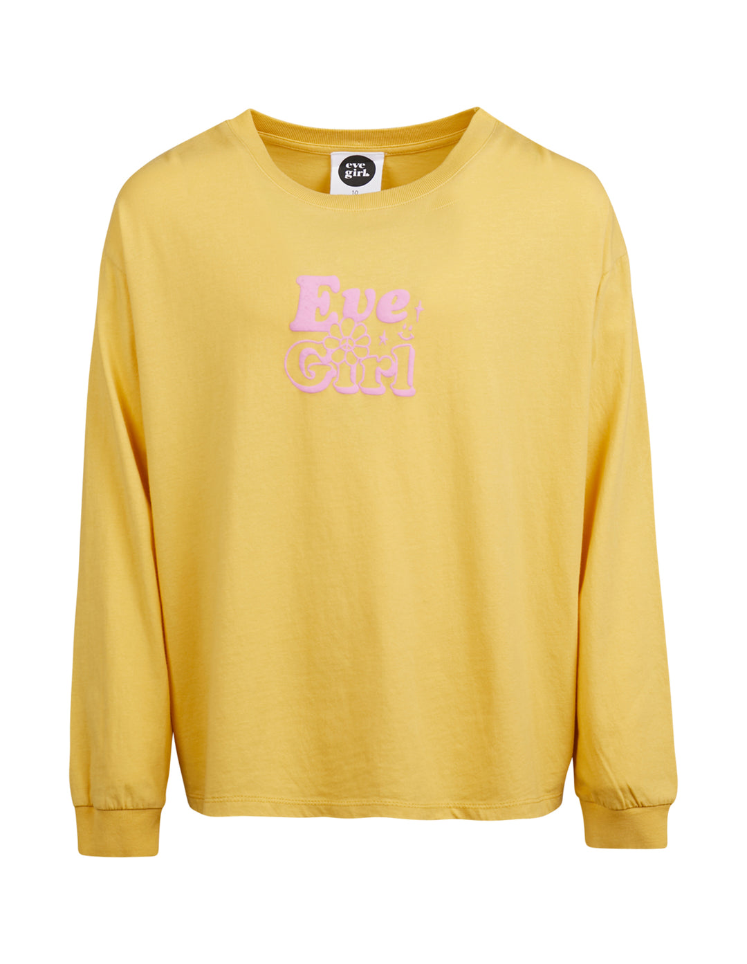 Eve Girl REPEAT LSLV TEE (SIZE 8-16) in MUSTARD